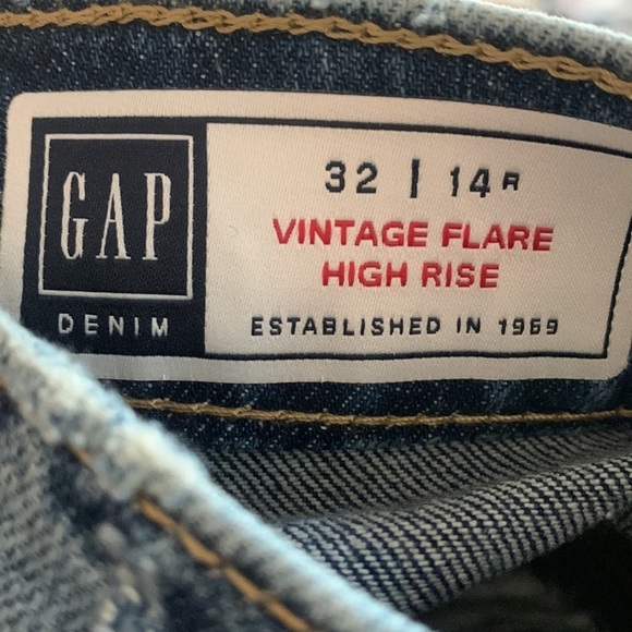GAP Vintage Flare high rise low stretch women's size 14, NWT - Picture 5 of 5